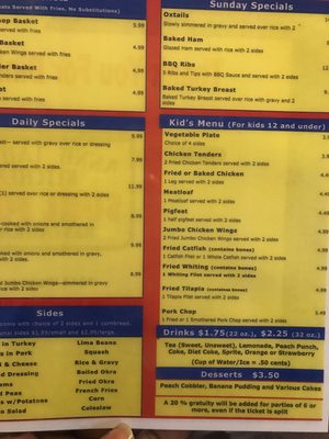 Annie Laura Kitchen Riverdale Ga Menu