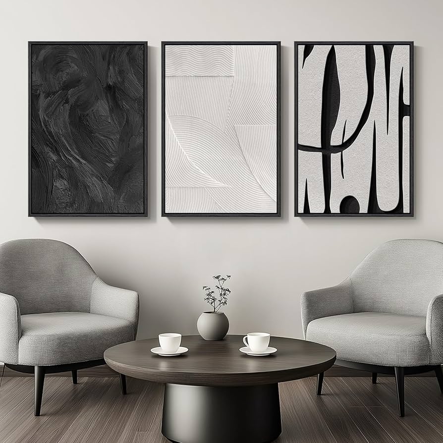 Black Wall Art for Living Room