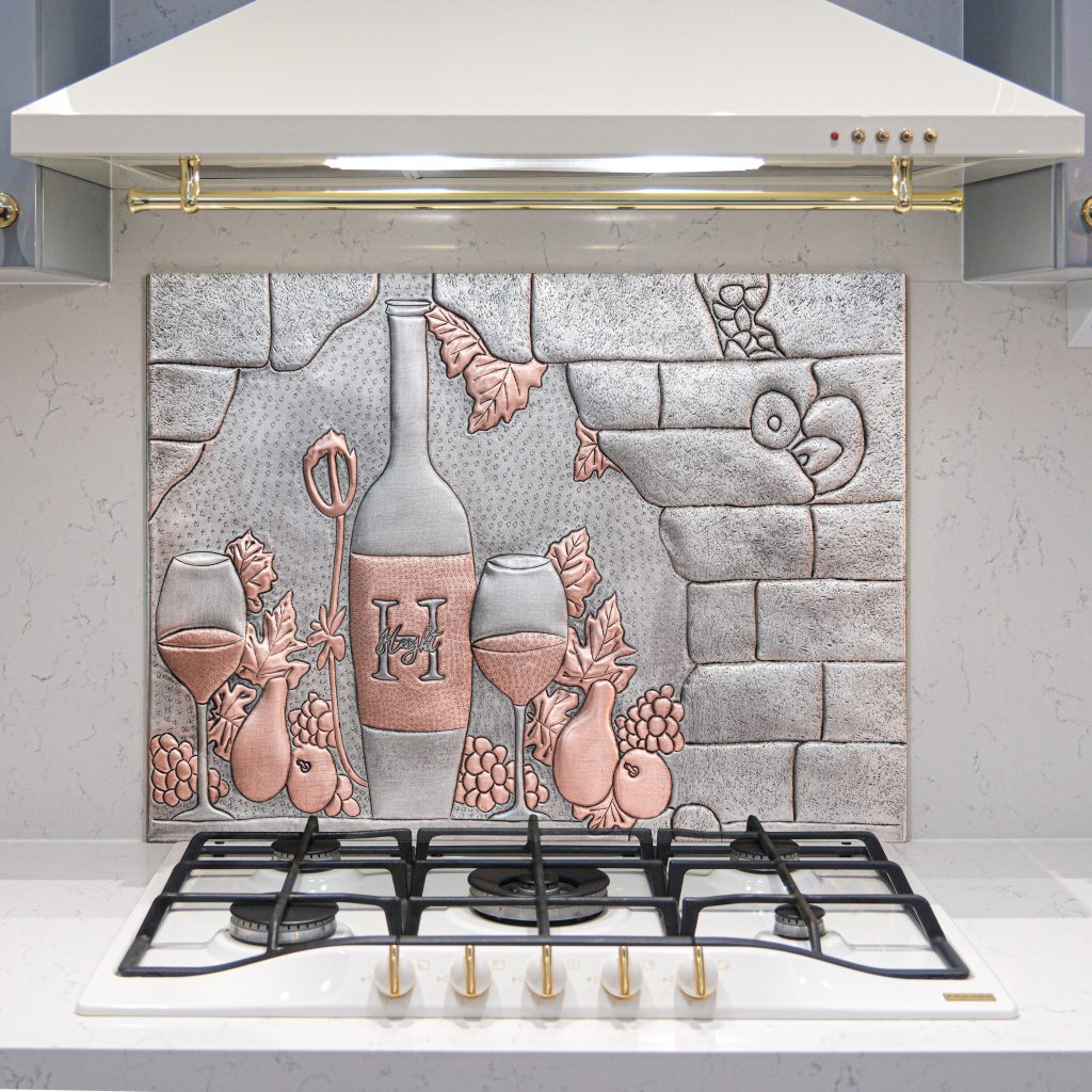 Copper Backsplash Kitchen