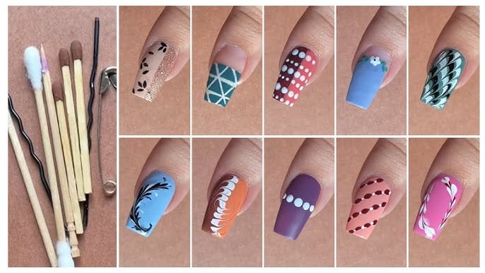 Easy Nail Art Designs at Home for Beginners Without Tools