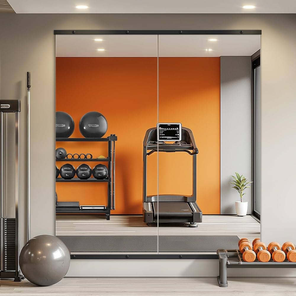 Home Gym Mirror Wall