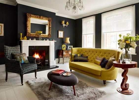 Modern Victorian Living Room