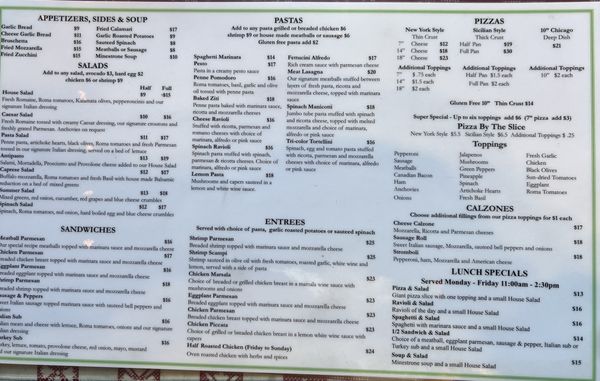 The Kitchen Italian Pasadena