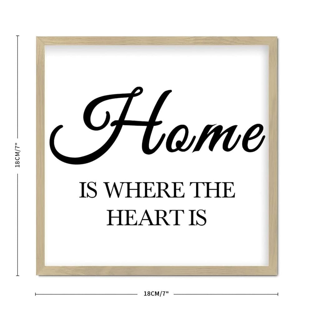 Wall Decor Home is Where the Heart is