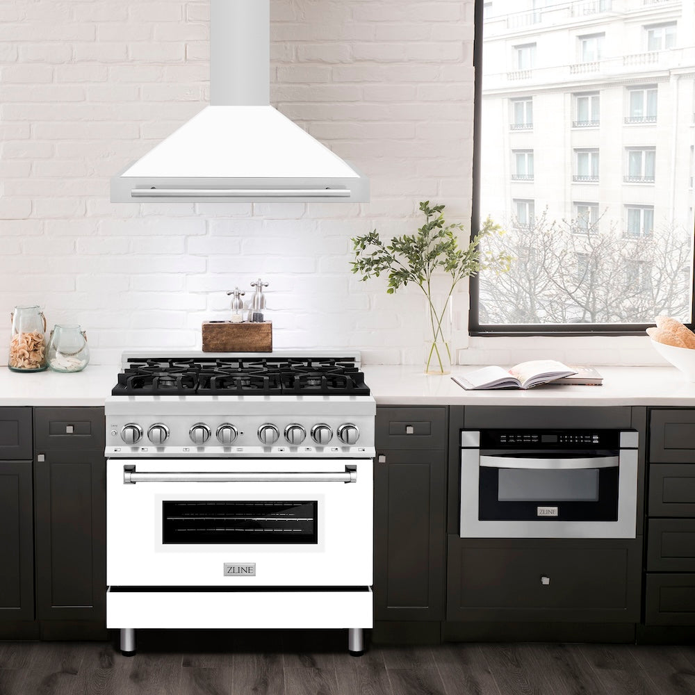 White Kitchen Hood